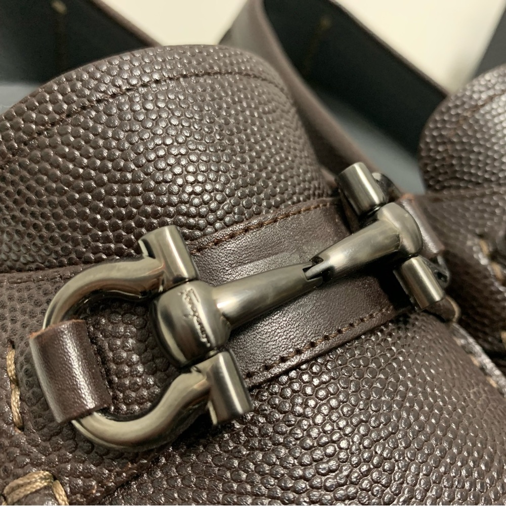 $905 Salvatore FERRAGAMO Mens PARIGI Gancini BIT LOAFER Shoes Drivers 9 EE 🔥